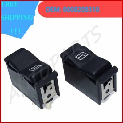 0008208310 Interruptor de ventana eléctrico eléctrico de 2 piezas para Mercedes-Benz R107 380SL 560SL Foto 1 de 4