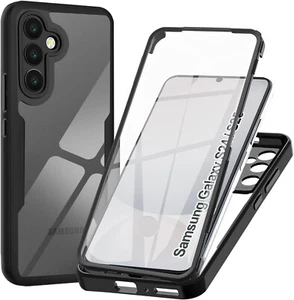 Pour Samsung Galaxy S24/S25 Coque Gel avant + Arrière 360 Protection INTEGRALE - Zdjęcie 1 z 5