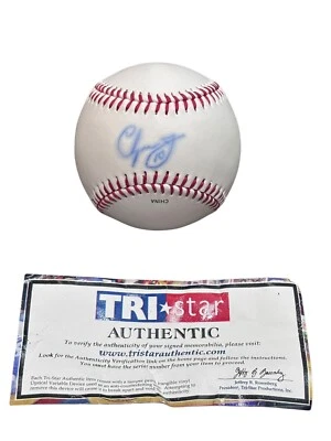 CHIPPER JONES  SIGNED Auto Autographed BASEBALL ATLANTA BRAVES Tri Star Auth - Image 1 of 4