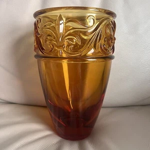 24% Lead Crystal Brown Vase Made in Germany Heavy - Picture 1 of 6