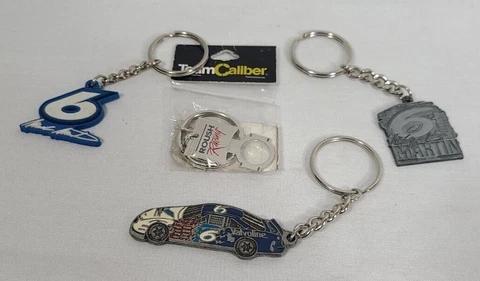 Vintage Lot (4) NASCAR Mark Martin #6 Valvoline Roush Racing Piston Keychains Cover