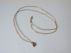 9k 9ct 375 dainty delicate yellow gold necklace chain 18" inch not scrap