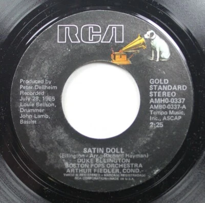 Jazz Nm! 45 Duke Ellington / Boston Pops Orchestra / Arthur Fiedler. Cond - Sati - Image 1 of 2