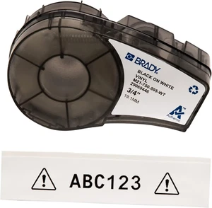 Authentic (M21-750-595-WT) All-Weather Vinyl Label for Indoor/Outdoor ID, Lab an - Picture 1 of 12