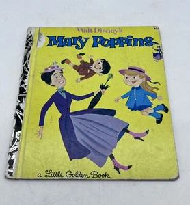 MARY POPPINS LITTLE GOLDEN BOOK Walt Disney Annie North Bedford 1964 Vintage - Bild 1 von 12