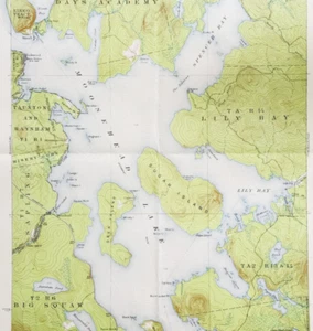 1955 Map USGS Topographic Moosehead Lake Maine Antique Quadrangle Vintage TOPO22 - Picture 1 of 3