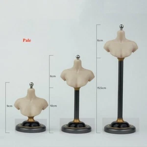 1/6 Mannequin Bust Stand Skin For 12" Female Head Sculpt Display - Picture 1 of 5