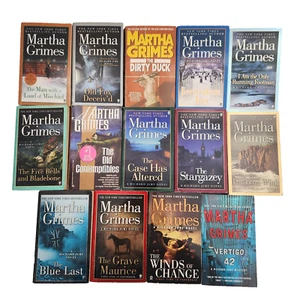 Martha Grimes Lot Scotland Yard Mysteries Richard Jury Series Set of 14 PB Books - Picture 1 of 6