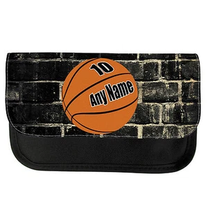 ESTUCHE DE LÁPIZ/BOLSA DE MAQUILLAJE ESCOLAR BALONCESTO PERSONALIZADO CUMPLEAÑOS NAVIDAD - Imagen 1 de 5