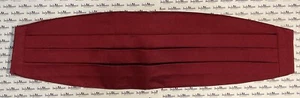 Brooks Brothers Mens L/XL Red Four-Pleat Adjustable Cummerbund (New-Minor Flaws) - Picture 1 of 2