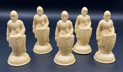 Винтажный '59 ES Lowe Renaissance шахматист игры изделие замены белый пешка лот - Изображение 1 из 4