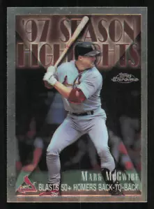 1998 Topps Chrome #478 Mark McGwire SH - Picture 1 of 2