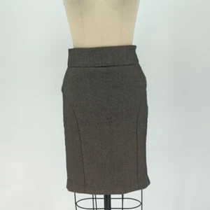 Banana Republic Tweed Pencil Skirt Gray 00P preppy Business casual basic office - Picture 1 of 6