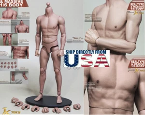 JX TOYS 1/6 Scale Emulated Male Muscular 12" Figure Body JXS01 U.S.A. IN STOCK - Picture 1 of 6