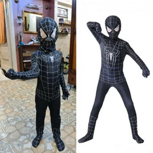Spiderman Kostüm Kinder Erwachsene Venom Karneval Marvel Spielanzug Cosplay DE - Bild 1 von 17