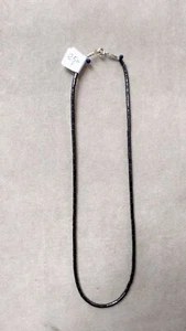 Halskette mit synthetischen Hämatitperlen, schwarz  - Bild 1 von 1