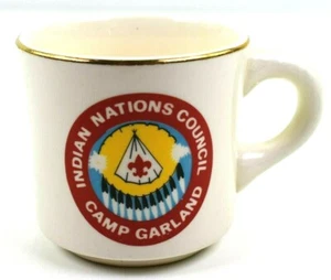 Taza de café Boy Scouts of America Consejo de Naciones Indias Guirnalda de campamento Oklahoma - Imagen 1 de 8
