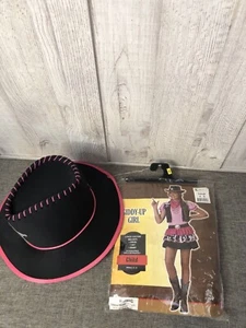 Giddy Up Girls Costume Size Small 4-6 Cowgirl Halloween Western Outfit & Hat - Picture 1 of 5