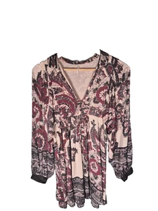 Free People Kleid Damen X Small Babydoll Say You Love Me Blumen Cottagecore Boho - Bild 1 von 9