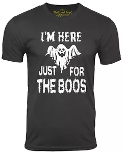 I'm Here Just For The Boos Funny Halloween T-shirt Humor Tee Drinking Shirt - Picture 1 of 1