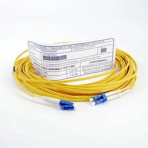 Glasfaser LWL OS1 / OS2 Patchkabel 20m LC-LC gelb 9/125 Duplex Singlemode Fibre - Bild 1 von 1