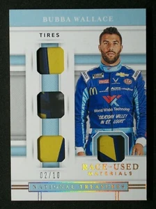 2020 National Treasures Race Used Tires PRIME Quad Relic Bubba Wallace 02/10 - Bild 1 von 2
