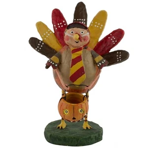Lori Mitchell Turk or Treat Turkey Trick or Treater Halloween Folk Art Figurine - Picture 1 of 1