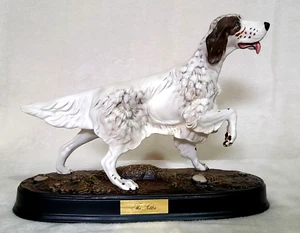 Beswick English Setter on Ceramic Plinth Large Satin Matt Liver-White Model 2986 - Picture 1 of 18