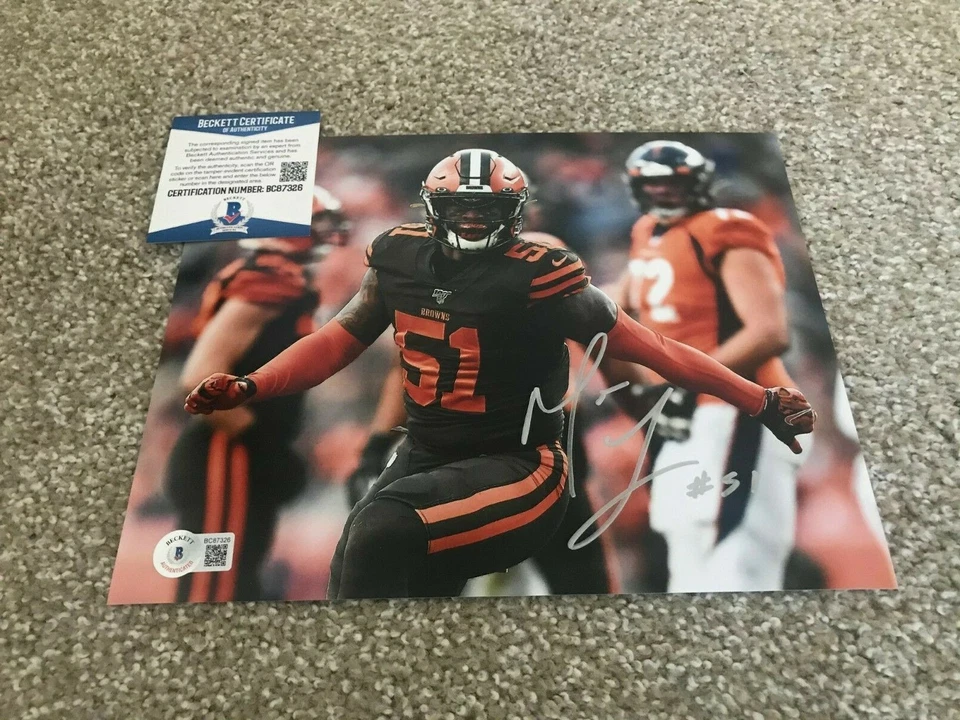 MACK WILSON Signed Autograph 8x10 Photo CLEVELAND BROWNS ALABAMA BAS BECKETT A - Изображение 1 из 1