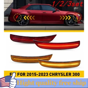 4/8x LED Front Rear Side Marker Rear Lights For 2015-23 Chrysler 300 300C 300S - Picture 1 of 21