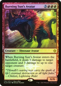 MTG - Burning Sun's Avatar *Foil* | Buy a Box Promo XLN Ixalan | NM | Dinosaur - Picture 1 of 1