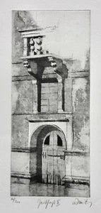 Horst von Bassewitz (1932-2020) sign. Radierung "Zeitfraß II", Palast in Venedig - Bild 1 von 11