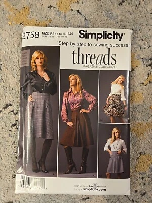 Simplicity Misses Skirts & Shirt Sizes 12-20 Uncut Pattern 2758 - Image 1 of 3