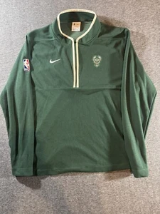 Milwaukee Bucks Nike Authentic Performance Half-Zip Jacket Mens XL- Hunter Green - Bild 1 von 6