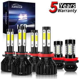 For Honda Pilot 2006-2018 Combo 6x 9005+H11+H11 LED Headlight Bulbs Cool White - Picture 1 of 17