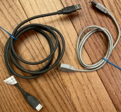 2 USB Extender Cables Untested Preowned AS IS Good Condition Belkin PRO Series - Image 1 of 4
