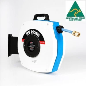 Retractable Caravan RV Drinking Water Hose Reel 20m "AUSTRALIAN MADE" - Picture 1 of 5