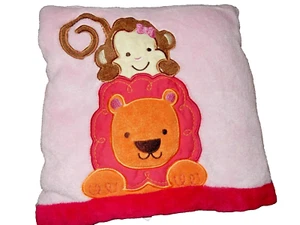 5D LN 30x40 Tiddliwinks Monkey Lion Sweet Safari Plush Fleece Crib Baby Blanket - Picture 1 of 6