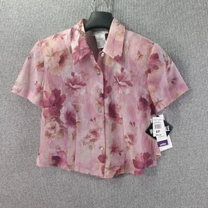 Karin Stevens Petites Dress And Jacket 2 Piece Set Womens 6P Pink Pastel Floral - Picture 1 of 12