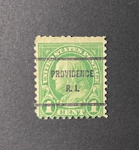 Providence, Rhode Island Type 61 Precancel - 1 cent Franklin - U.S. #632 - RI - Picture 1 of 1