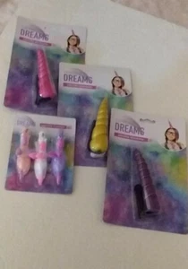 Rainbow Dreams 3 Asst. Unicorn Headbands & 3 Asst. Unicorn Flingers - NEW - Picture 1 of 12
