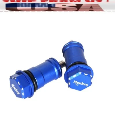 US BLUE CNC Hex Seat Bolts Hooks Screws Frame Cap For Honda Monkey 125 2018-2023 — 第 1/4 张图片