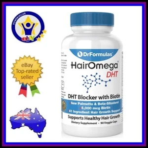 DR FORMULAS HAIROMEGA DHT Blocker Biotin Hair Omega Growth Vitamins Supplement - Picture 1 of 4