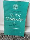 Original 1954 programme for Amateur Athletics Championship at White City Stadium