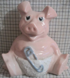 Nat West Pig Woody Baby Pig Piggy Bank Wade Money Box With Stopper - Free Post - Picture 1 of 2