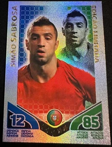Ultra Rare Simao Sabrosa Limited Edition Match Attax England WC 2010 Card LE - Picture 1 of 3
