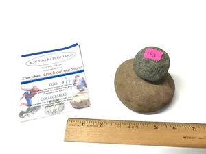Native American Indian Nutter Cup Stone Grinding Stone & Ball Artifact Hardstone - Picture 1 of 8