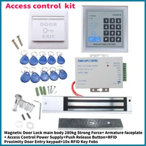 RFID Tür Zugangskontrollsystem Kit Home Security System W / Magnetisches Schloss - Bild 1 von 10