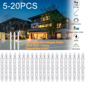 5/20x 118mm 200W R7s Halogen Light Bulb Dimmable Floodlight Tungsten Linear Bulb - Picture 1 of 10