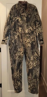 Vintage Mossy Oak Break Up Insulated Camo Coveralls 1pc Size XL - insulated  - Image 1 of 4